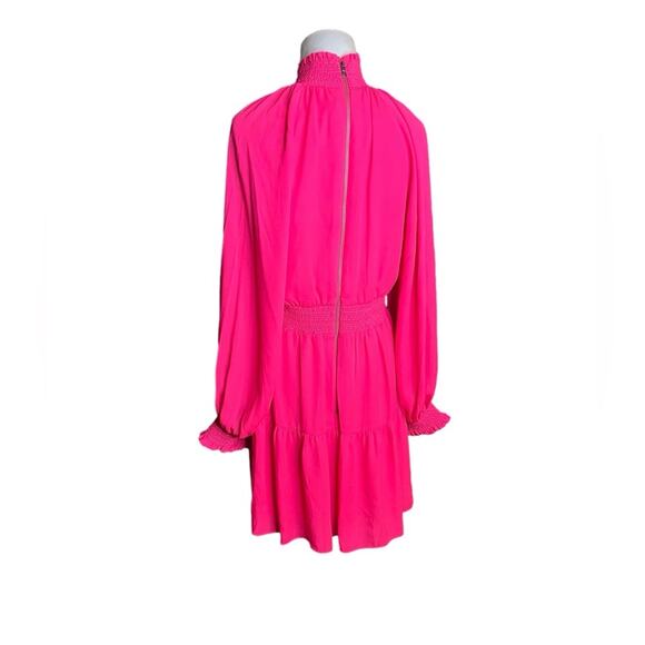 NWOT Alice + Olivia Lavinia Blouson Wild Pink Dress – Sz 6 - Picture 6 of 10